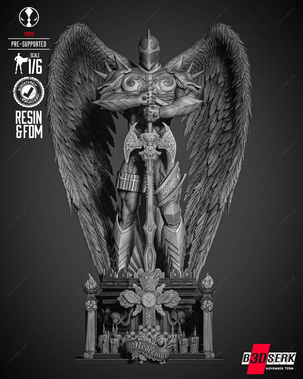 P站图纸印象馆 B3DSERK DC漫画 红色死神 B3DSERK DC漫画 红色死神