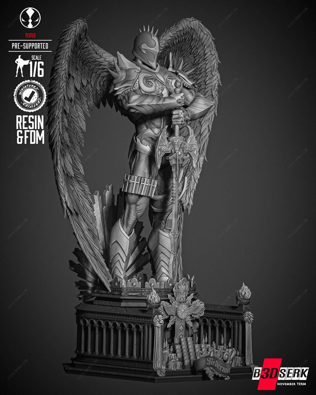 P站图纸印象馆 B3DSERK DC漫画 红色死神 B3DSERK DC漫画 红色死神