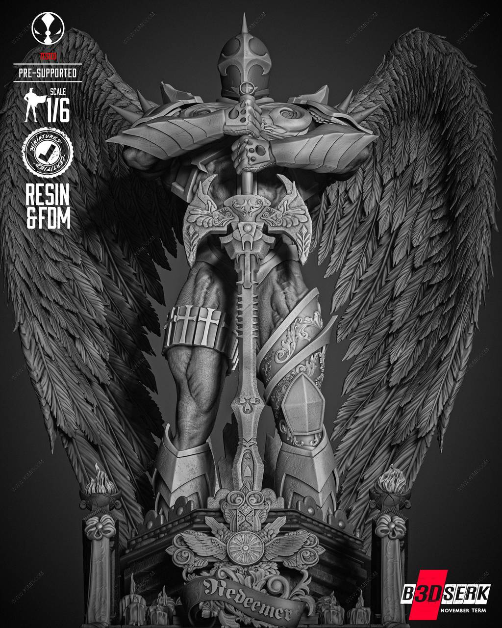 P站图纸印象馆 B3DSERK DC漫画 红色死神 B3DSERK DC漫画 红色死神