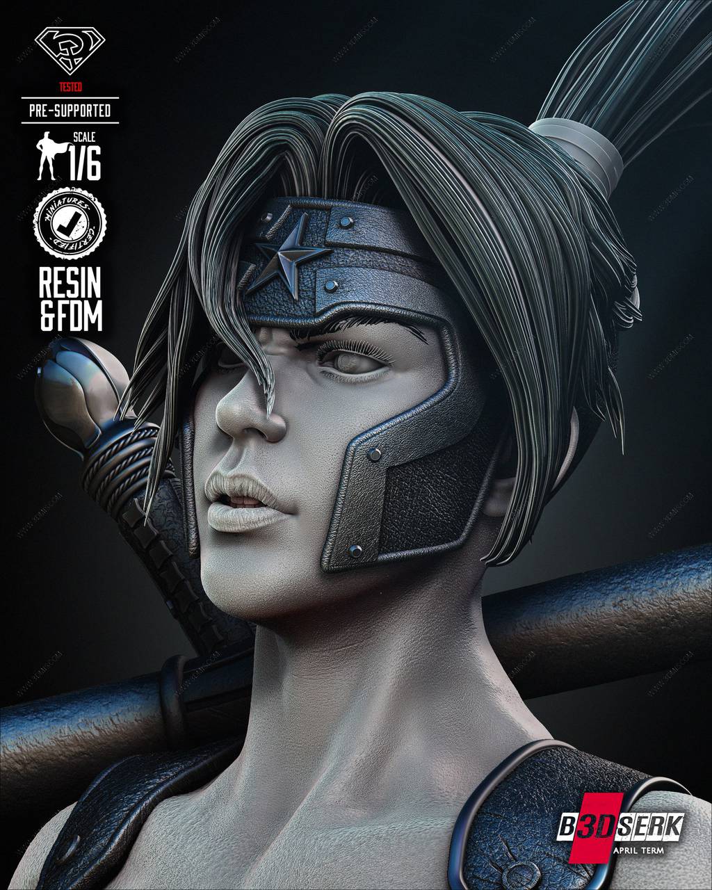 P站图纸印象馆 B3DSERK DC漫画 阿尔忒弥斯 B3DSERK DC漫画 阿尔忒弥斯