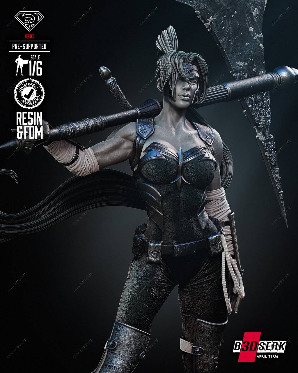 P站图纸印象馆 B3DSERK DC漫画 阿尔忒弥斯 B3DSERK DC漫画 阿尔忒弥斯