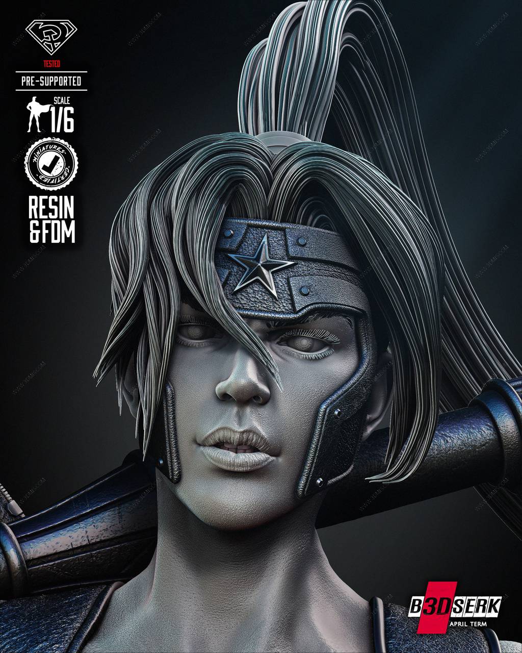 P站图纸印象馆 B3DSERK DC漫画 阿尔忒弥斯 B3DSERK DC漫画 阿尔忒弥斯