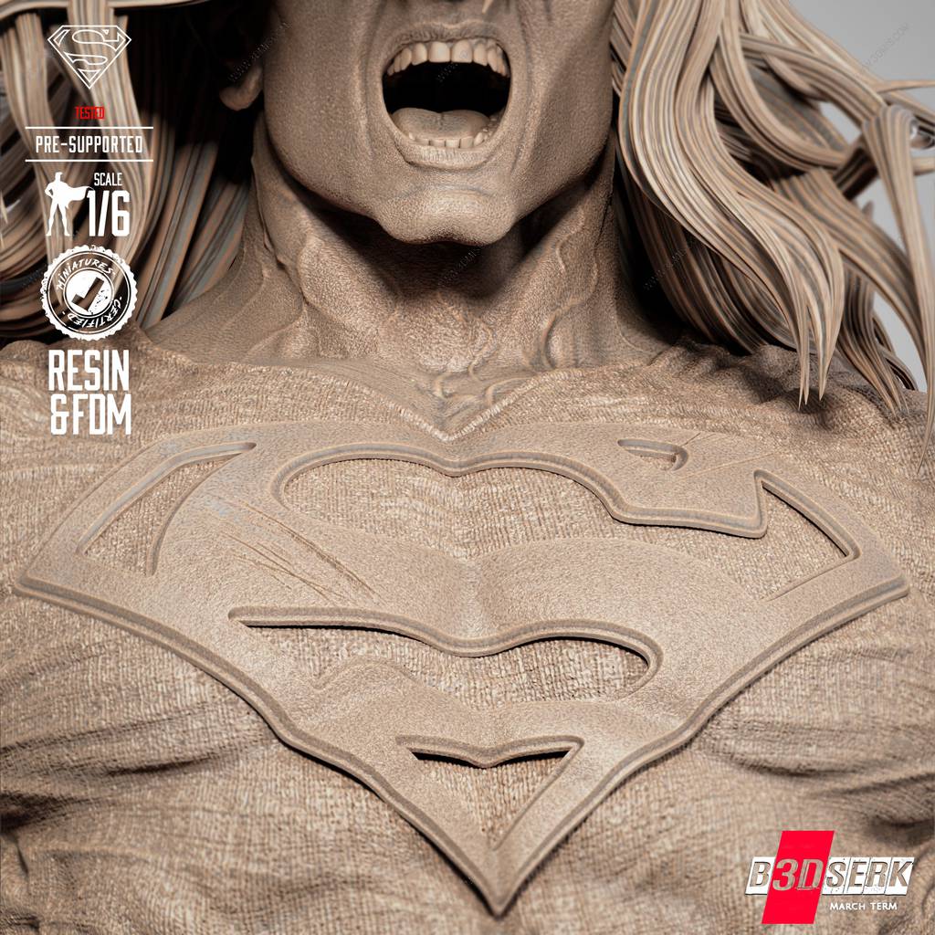 P站图纸印象馆 B3DSERK DC漫画 超人 B3DSERK DC漫画 超人