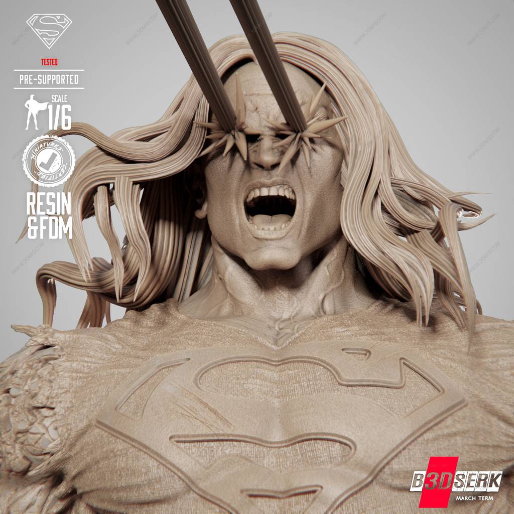 P站图纸印象馆 B3DSERK DC漫画 超人 B3DSERK DC漫画 超人