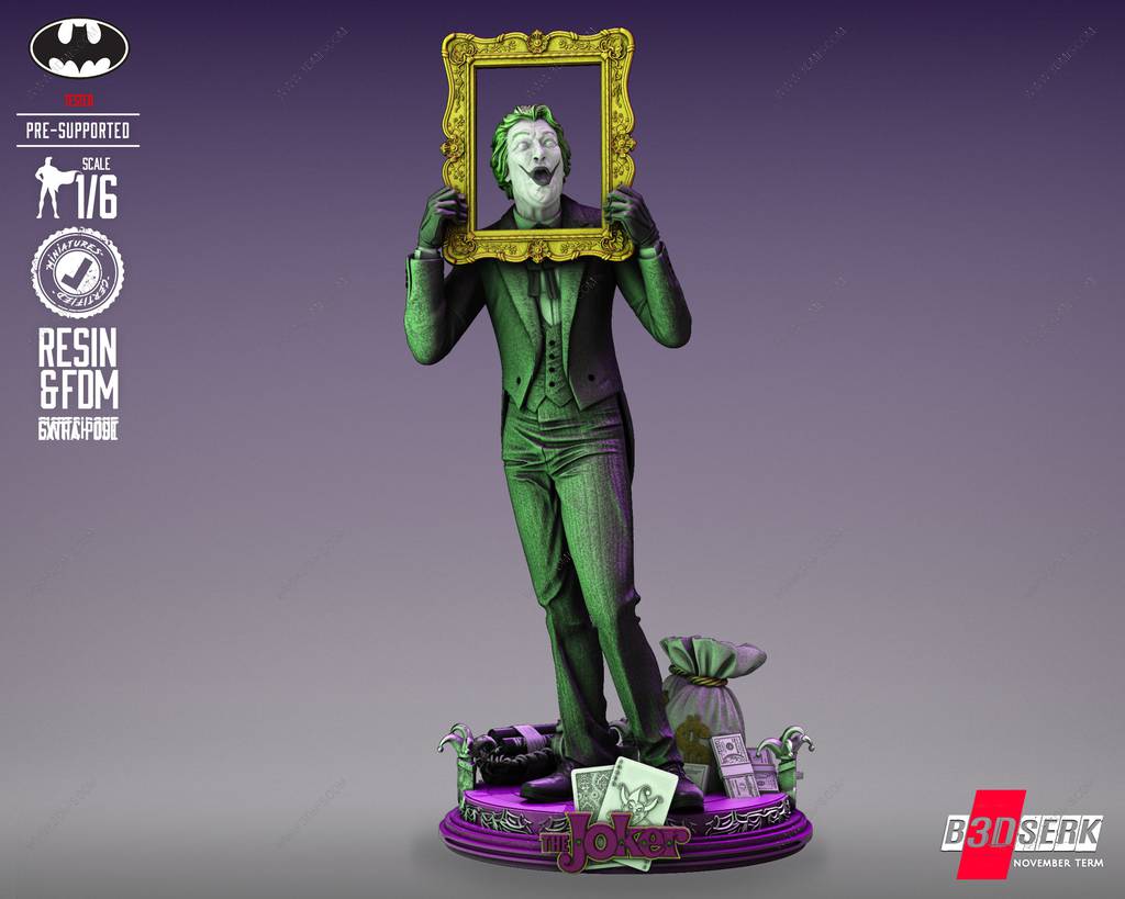 P站图纸印象馆 B3DSERK DC漫画 小丑 B3DSERK DC漫画 小丑