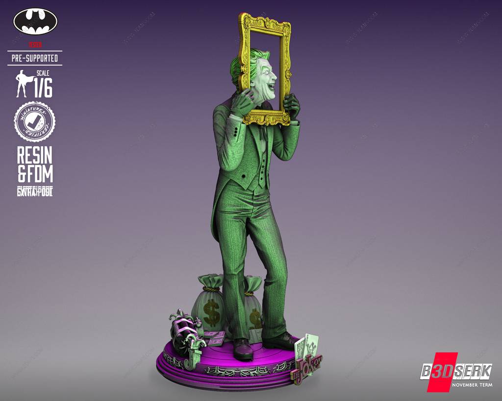 P站图纸印象馆 B3DSERK DC漫画 小丑 B3DSERK DC漫画 小丑