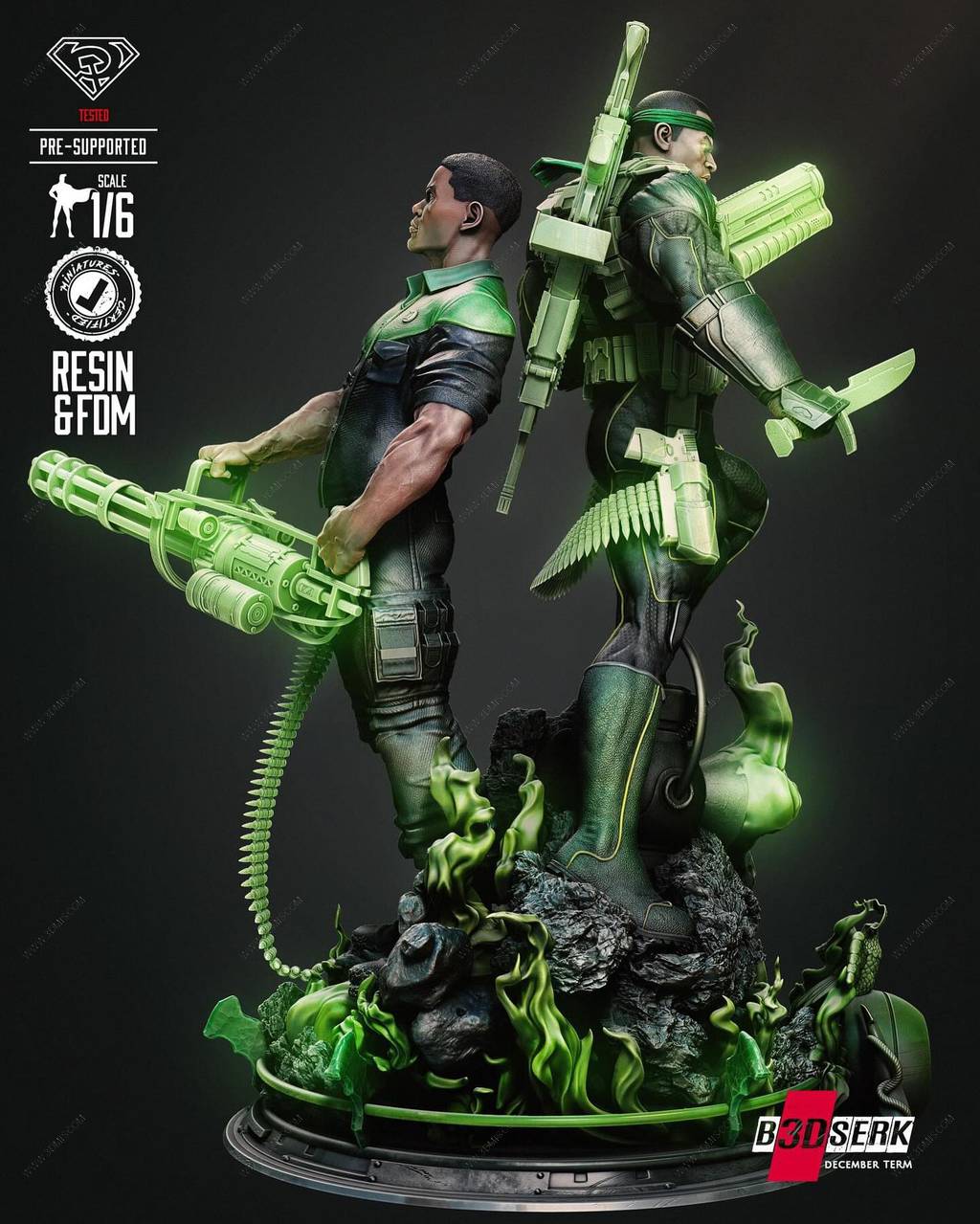 P站图纸印象馆 B3DSERK DC漫画 约翰·斯图尔特和格雷特 B3DSERK DC漫画 约翰·斯图尔特和格雷特