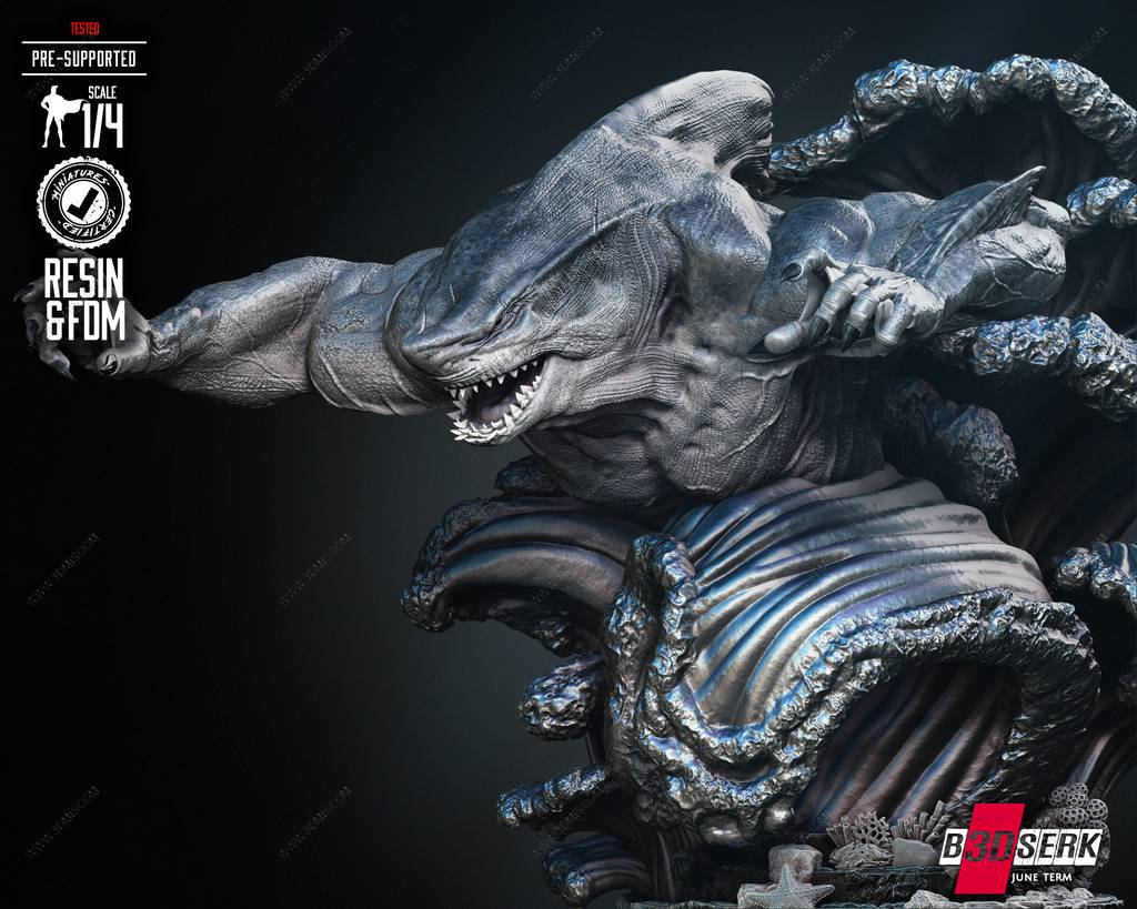 P站图纸印象馆 B3DSERK DC漫画 鲨鱼王 B3DSERK DC漫画 鲨鱼王