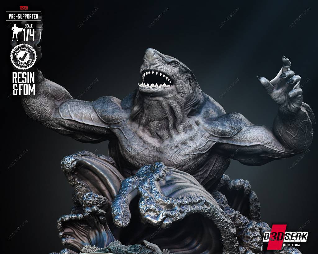 P站图纸印象馆 B3DSERK DC漫画 鲨鱼王 B3DSERK DC漫画 鲨鱼王