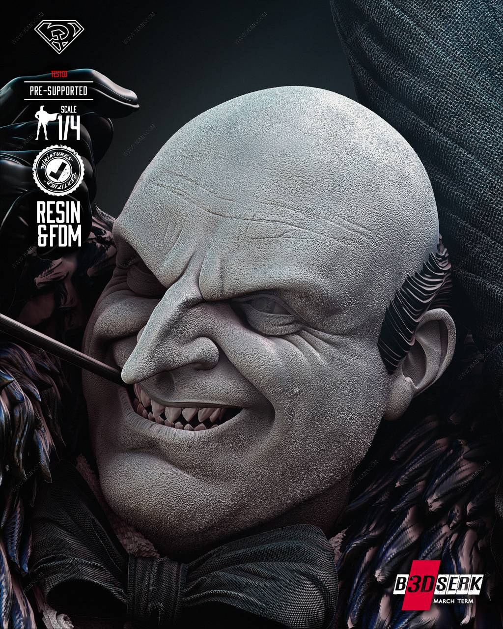 P站图纸印象馆 B3DSERK DC漫画 企鹅人 B3DSERK DC漫画 企鹅人