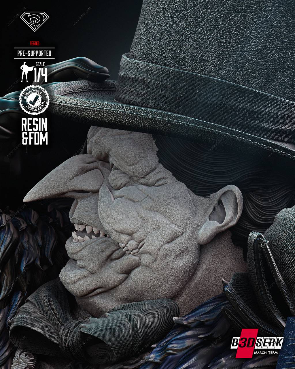 P站图纸印象馆 B3DSERK DC漫画 企鹅人 B3DSERK DC漫画 企鹅人