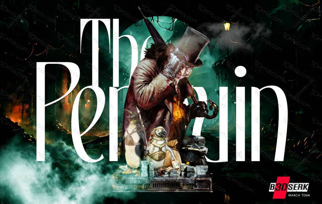 P站图纸印象馆 B3DSERK DC漫画 企鹅人 B3DSERK DC漫画 企鹅人