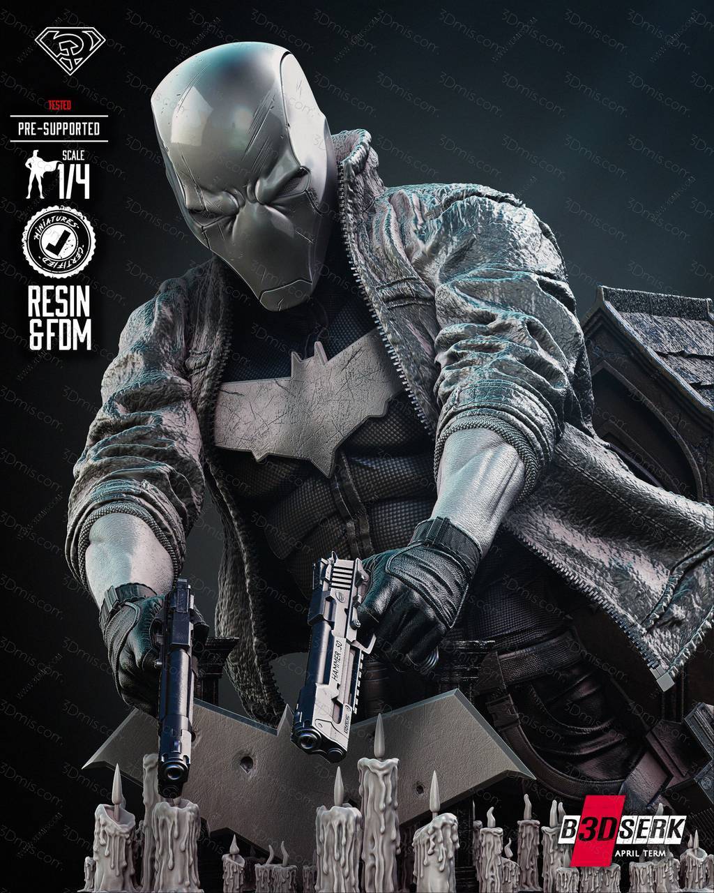 P站图纸印象馆 B3DSERK DC漫画 红头罩 B3DSERK DC漫画 红头罩