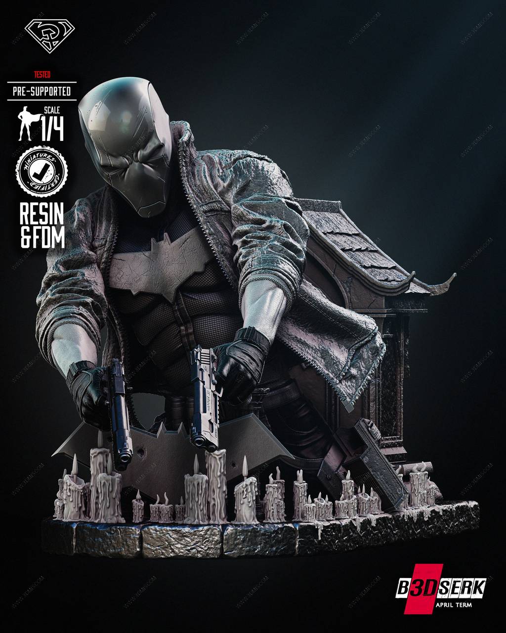 P站图纸印象馆 B3DSERK DC漫画 红头罩 B3DSERK DC漫画 红头罩