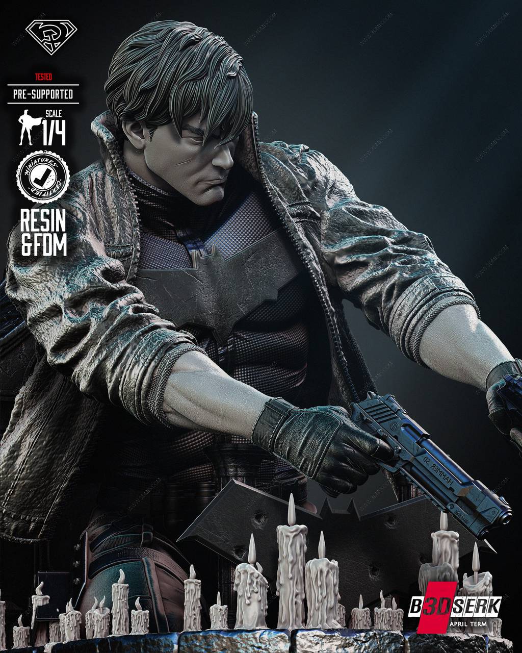 P站图纸印象馆 B3DSERK DC漫画 红头罩 B3DSERK DC漫画 红头罩