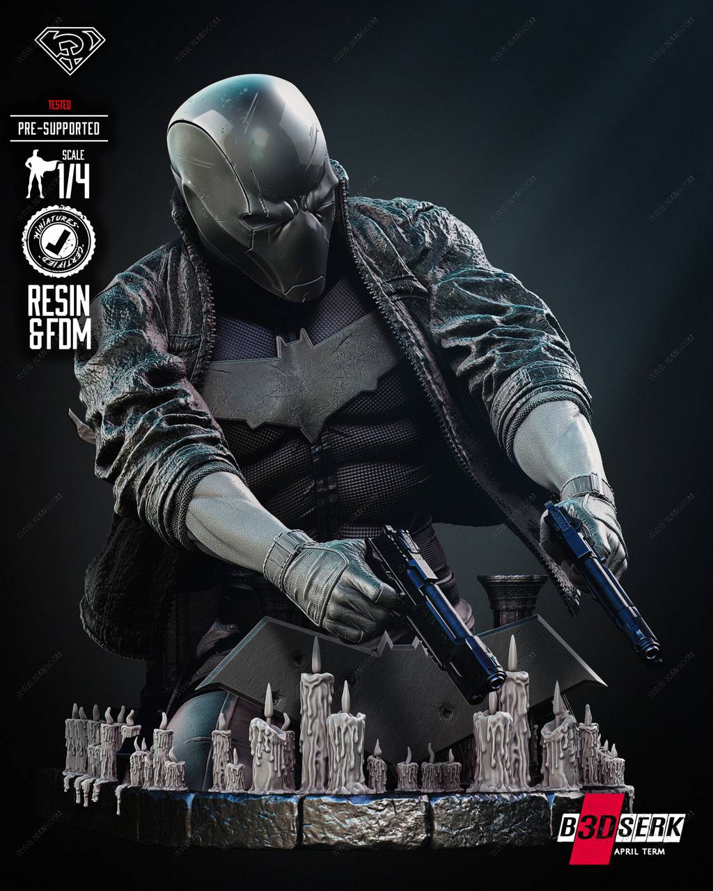 P站图纸印象馆 B3DSERK DC漫画 红头罩 B3DSERK DC漫画 红头罩