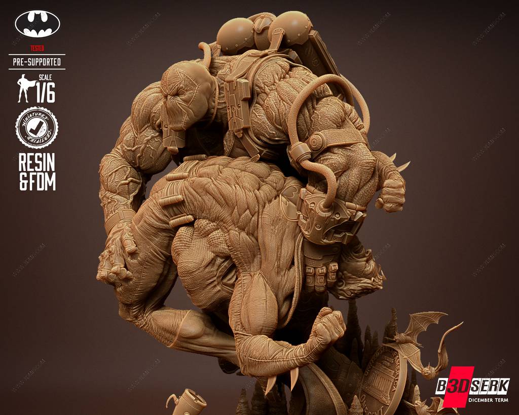 P站图纸印象馆 B3DSERK DC漫画 贝恩和蝙蝠侠 B3DSERK DC漫画 贝恩和蝙蝠侠