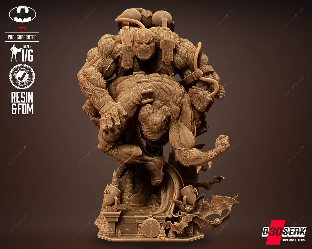 P站图纸印象馆 B3DSERK DC漫画 贝恩和蝙蝠侠 B3DSERK DC漫画 贝恩和蝙蝠侠