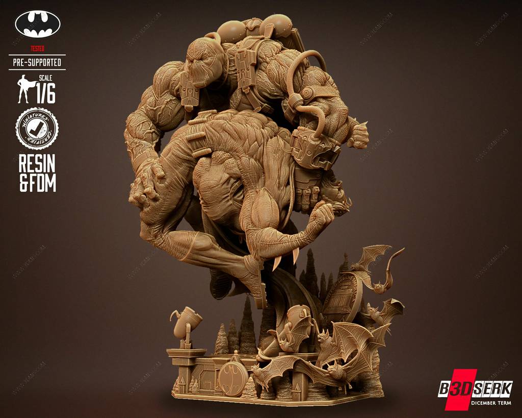 P站图纸印象馆 B3DSERK DC漫画 贝恩和蝙蝠侠 B3DSERK DC漫画 贝恩和蝙蝠侠