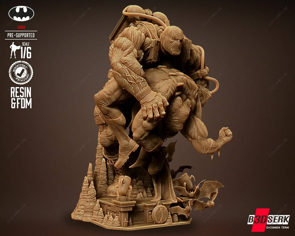 P站图纸印象馆 B3DSERK DC漫画 贝恩和蝙蝠侠 B3DSERK DC漫画 贝恩和蝙蝠侠