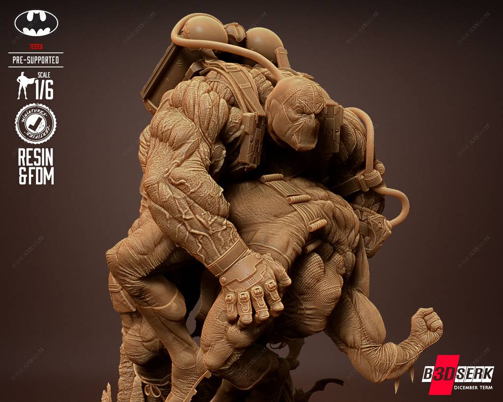 P站图纸印象馆 B3DSERK DC漫画 贝恩和蝙蝠侠 B3DSERK DC漫画 贝恩和蝙蝠侠