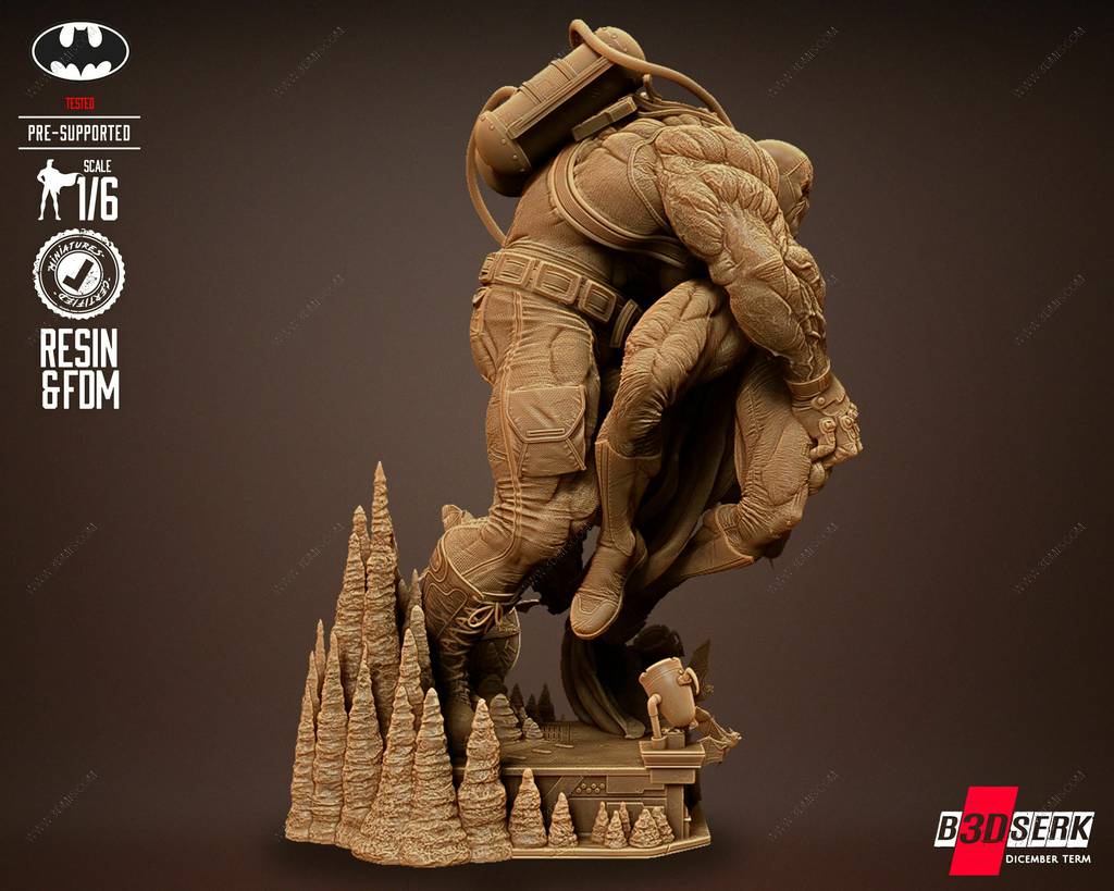 P站图纸印象馆 B3DSERK DC漫画 贝恩和蝙蝠侠 B3DSERK DC漫画 贝恩和蝙蝠侠