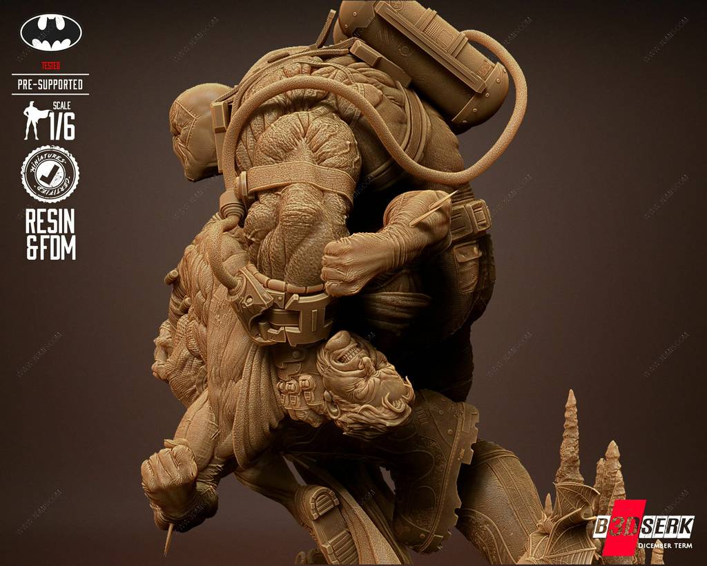 P站图纸印象馆 B3DSERK DC漫画 贝恩和蝙蝠侠 B3DSERK DC漫画 贝恩和蝙蝠侠