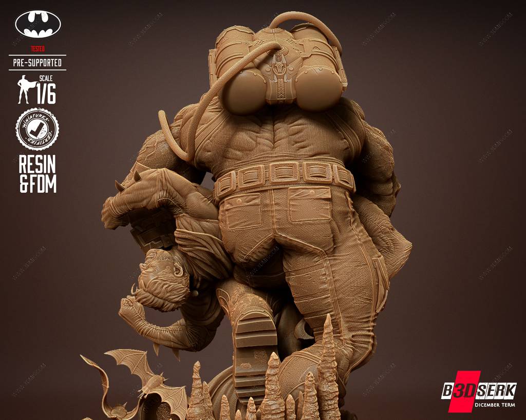 P站图纸印象馆 B3DSERK DC漫画 贝恩和蝙蝠侠 B3DSERK DC漫画 贝恩和蝙蝠侠