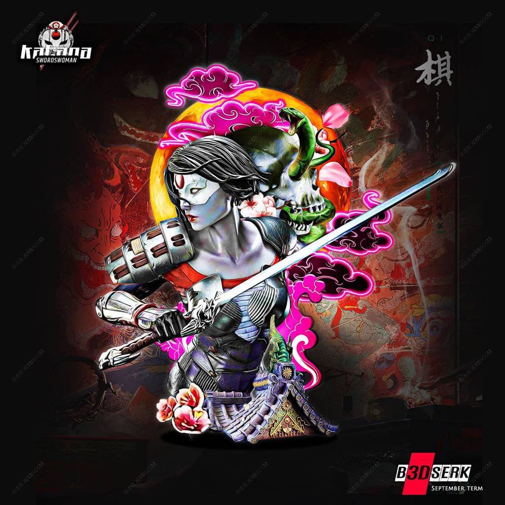 P站图纸印象馆 B3DSERK DC漫画 武士刀 B3DSERK DC漫画 武士刀