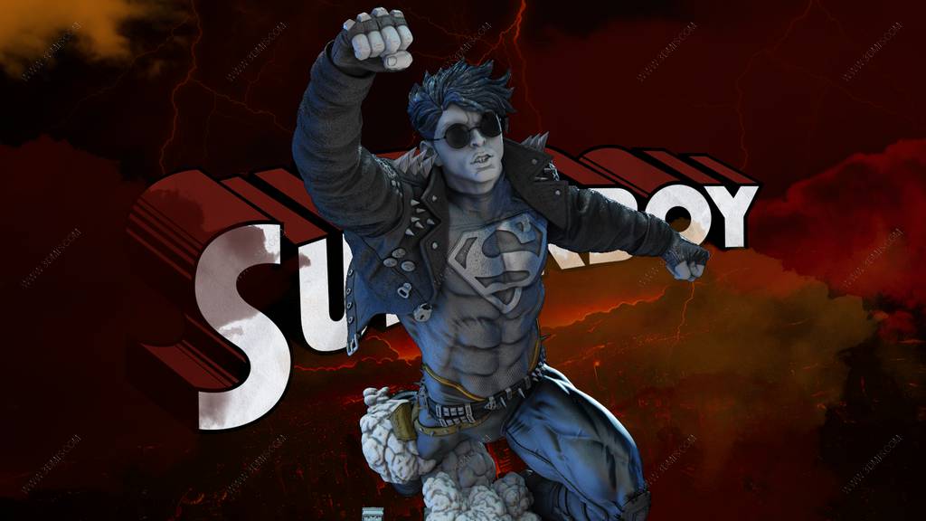 P站图纸印象馆 B3DSERK DC漫画 超级小子 B3DSERK DC漫画 超级小子