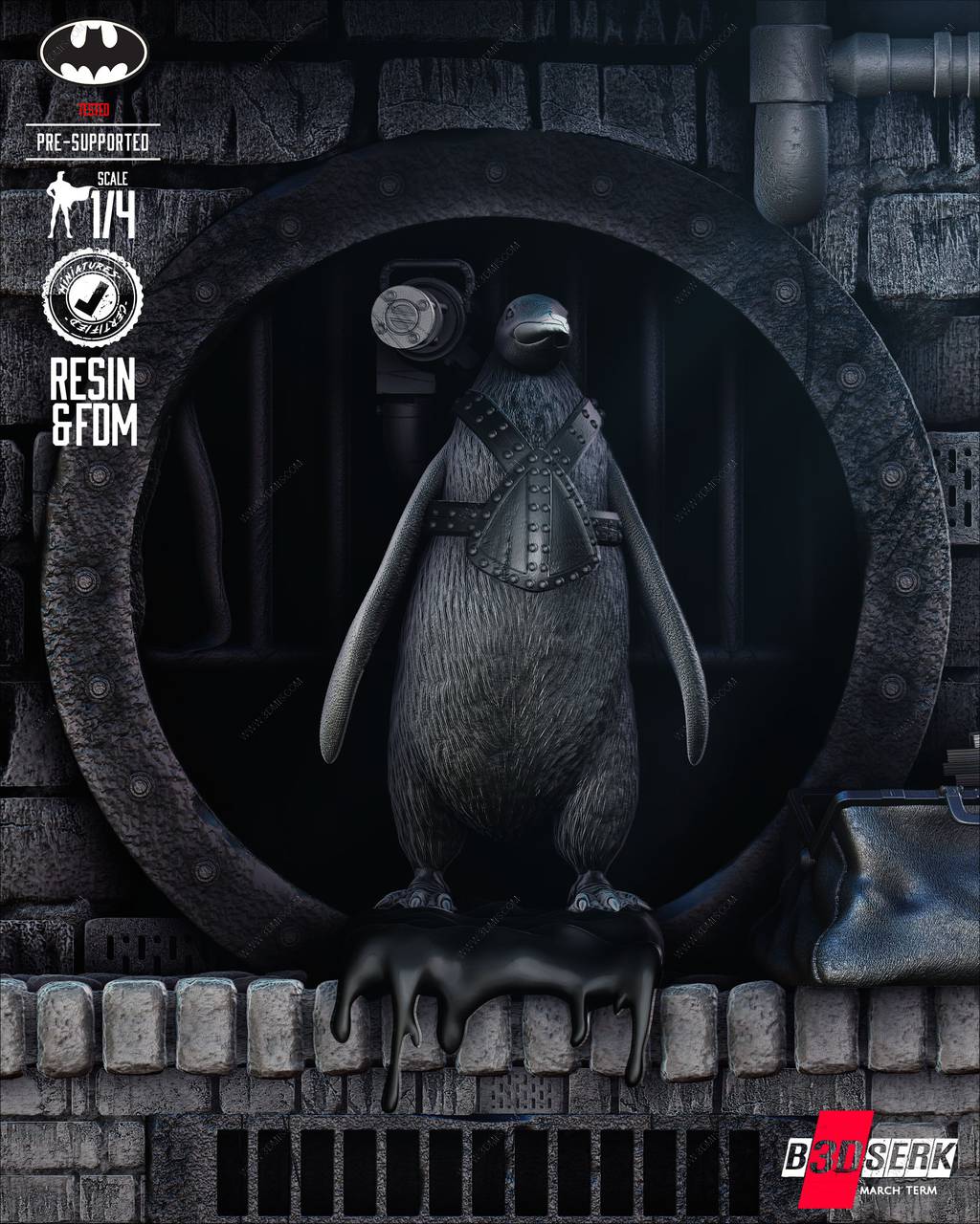 P站图纸印象馆 B3DSERK DC漫画 企鹅人 B3DSERK DC漫画 企鹅人