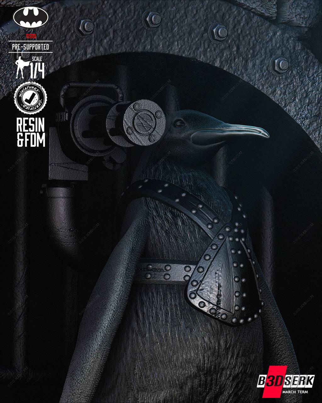 P站图纸印象馆 B3DSERK DC漫画 企鹅人 B3DSERK DC漫画 企鹅人