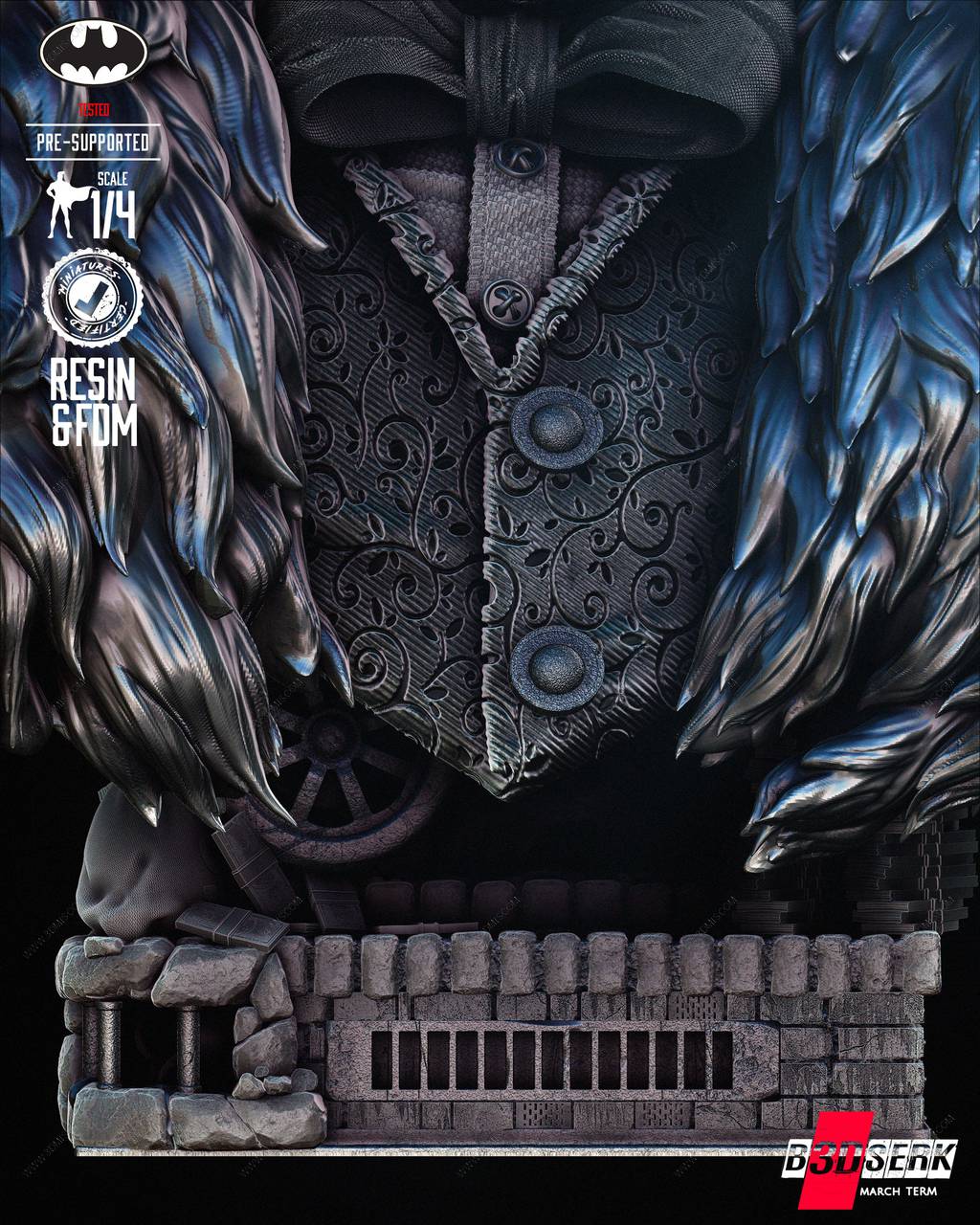 P站图纸印象馆 B3DSERK DC漫画 企鹅人 B3DSERK DC漫画 企鹅人