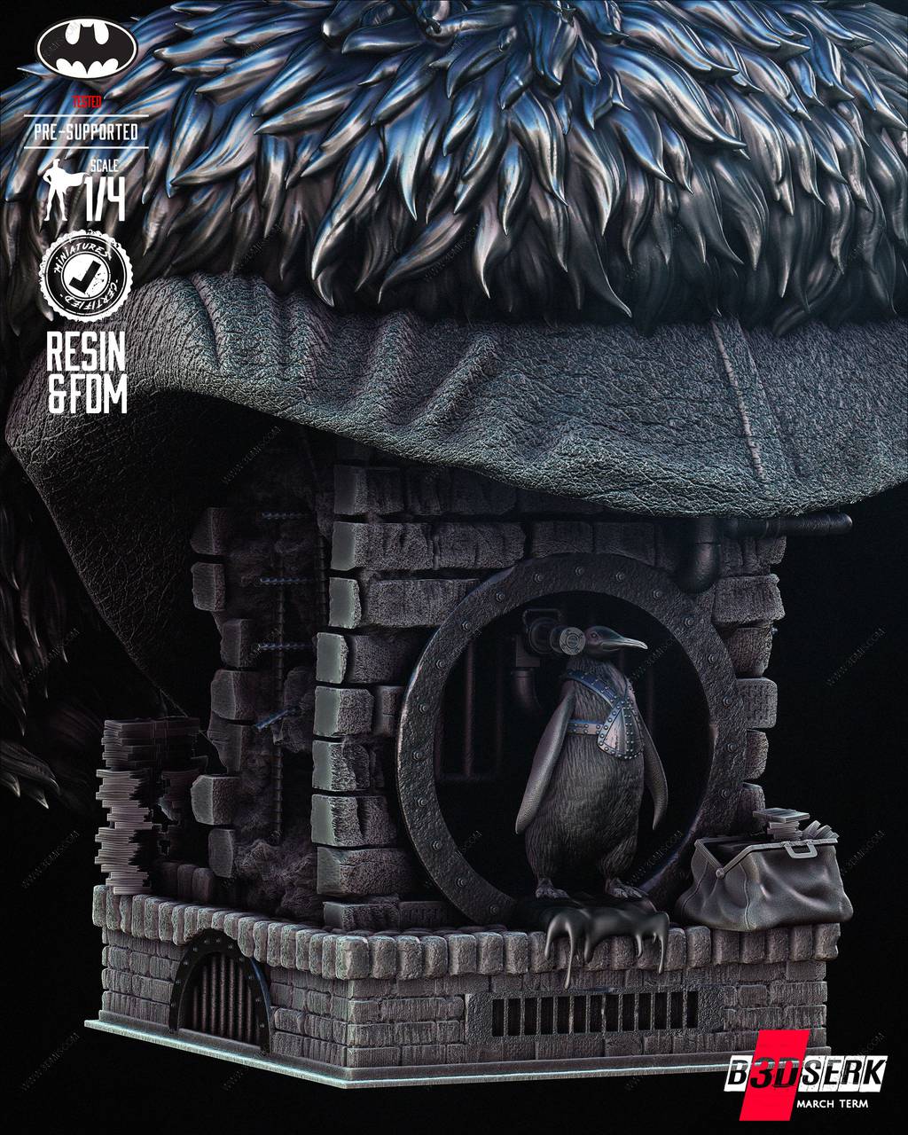 P站图纸印象馆 B3DSERK DC漫画 企鹅人 B3DSERK DC漫画 企鹅人