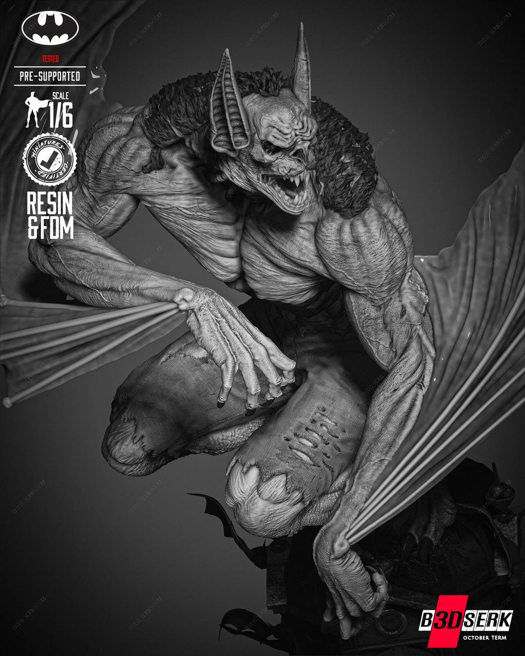 P站图纸印象馆 B3DSERK DC漫画 人蝠 B3DSERK DC漫画 人蝠