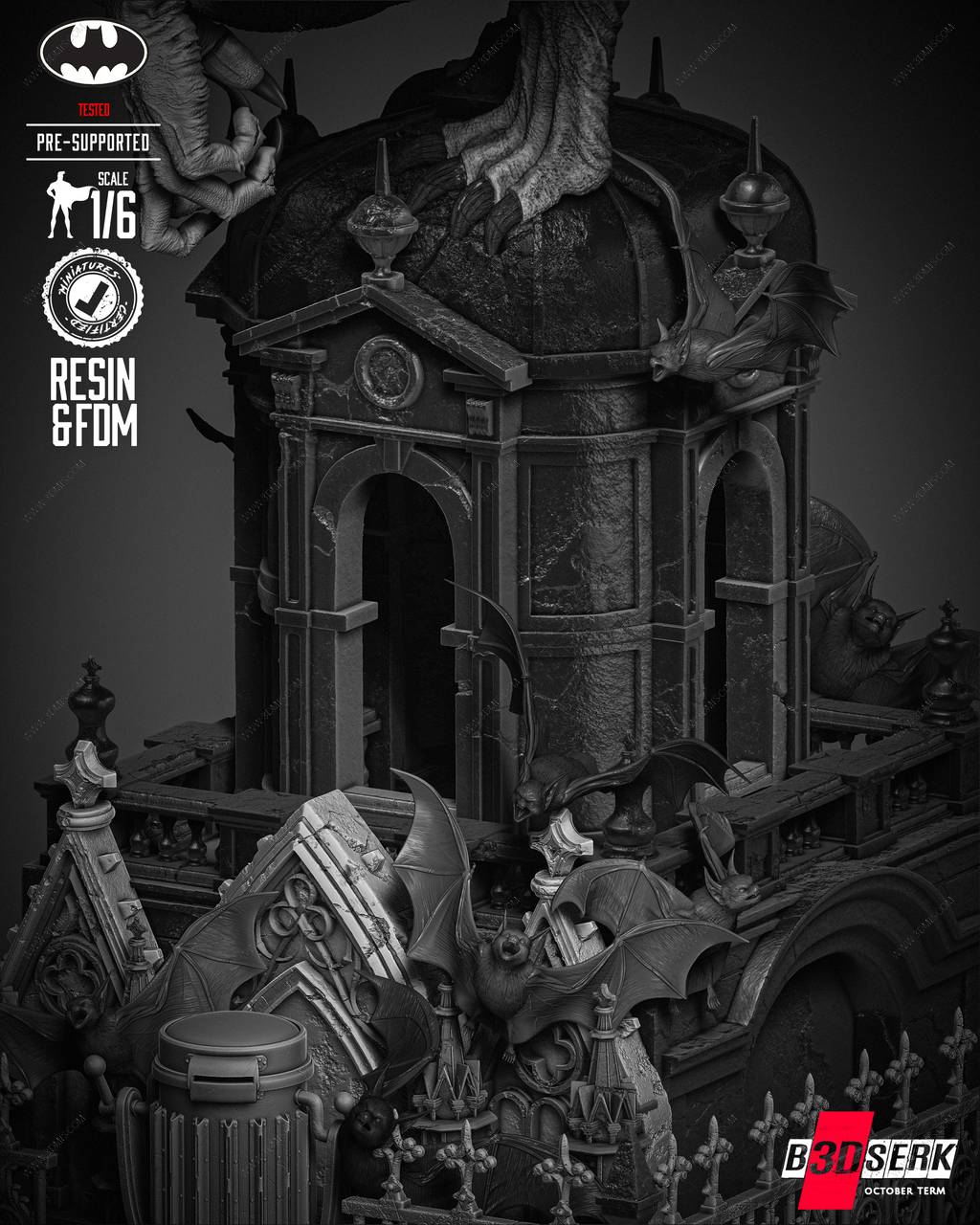 P站图纸印象馆 B3DSERK DC漫画 人蝠 B3DSERK DC漫画 人蝠