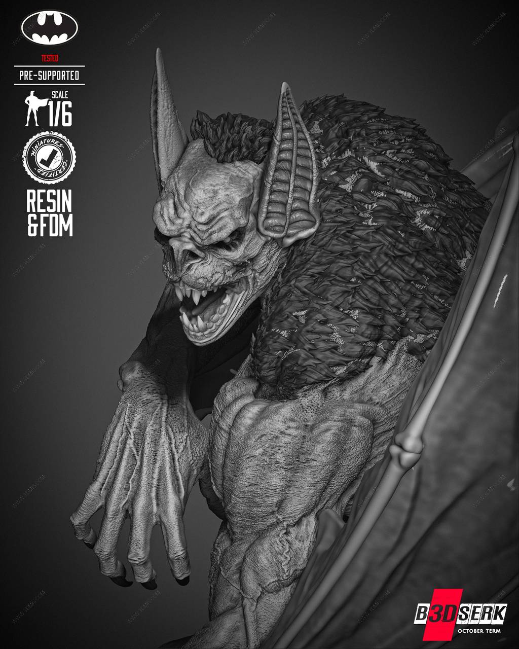 P站图纸印象馆 B3DSERK DC漫画 人蝠 B3DSERK DC漫画 人蝠