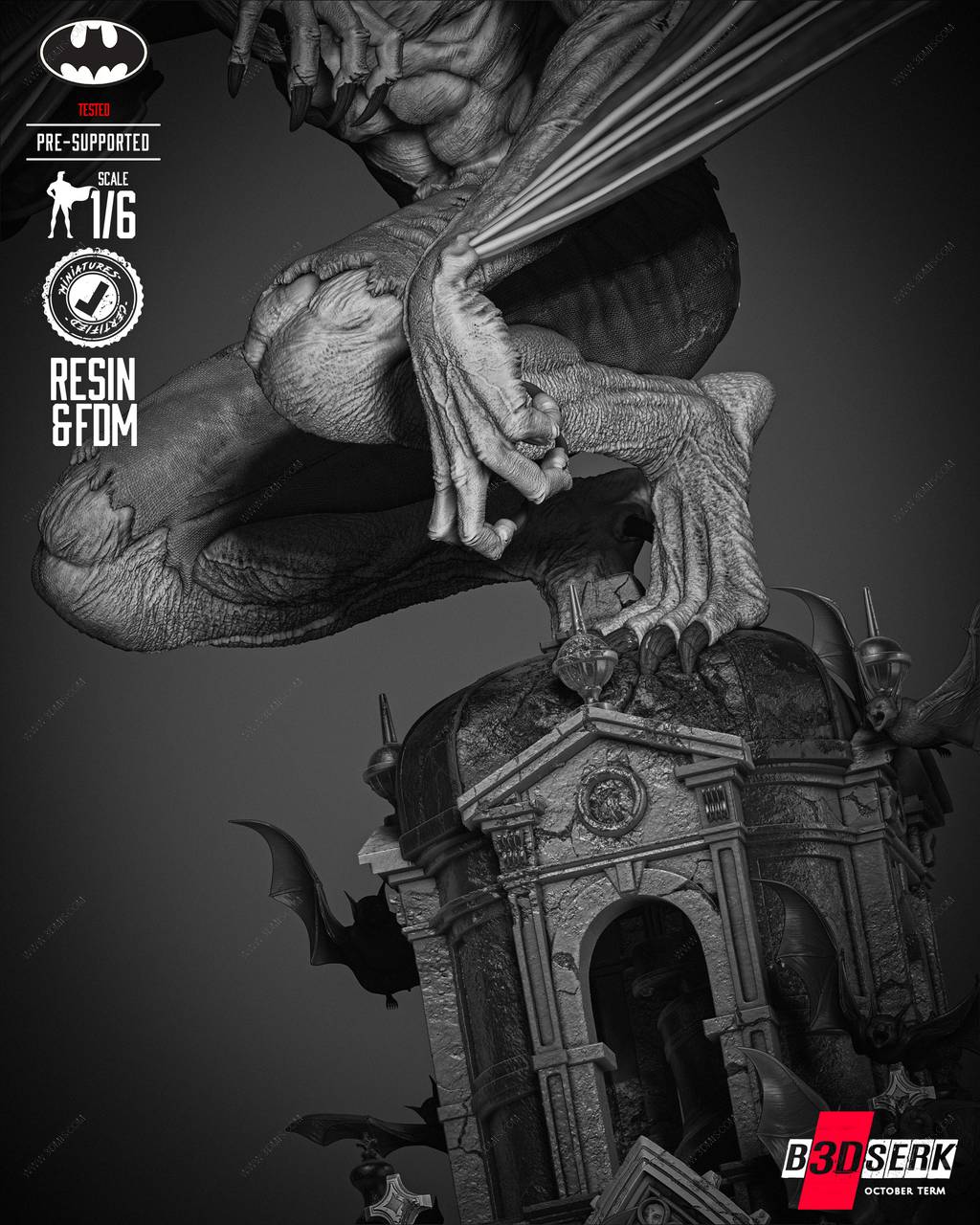 P站图纸印象馆 B3DSERK DC漫画 人蝠 B3DSERK DC漫画 人蝠