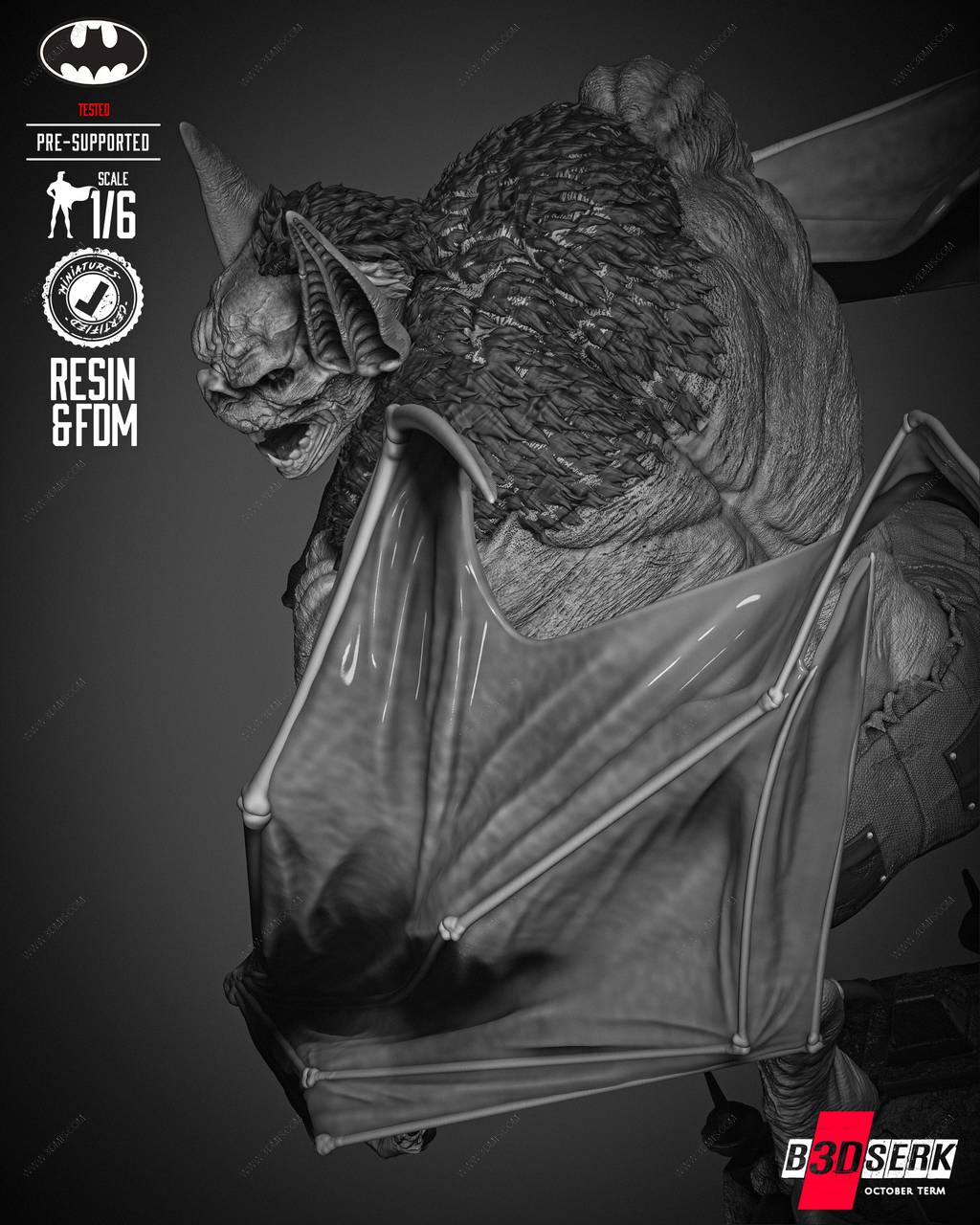 P站图纸印象馆 B3DSERK DC漫画 人蝠 B3DSERK DC漫画 人蝠