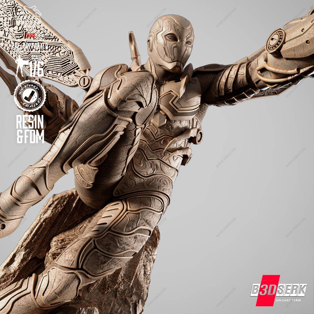 P站图纸印象馆 B3DSERK DC漫画 蓝甲虫 B3DSERK DC漫画 蓝甲虫