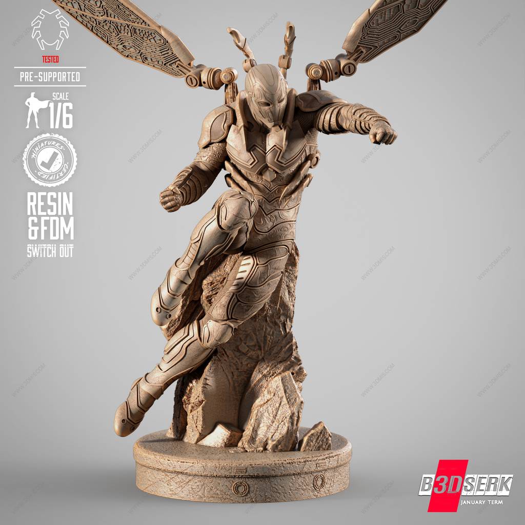 P站图纸印象馆 B3DSERK DC漫画 蓝甲虫 B3DSERK DC漫画 蓝甲虫