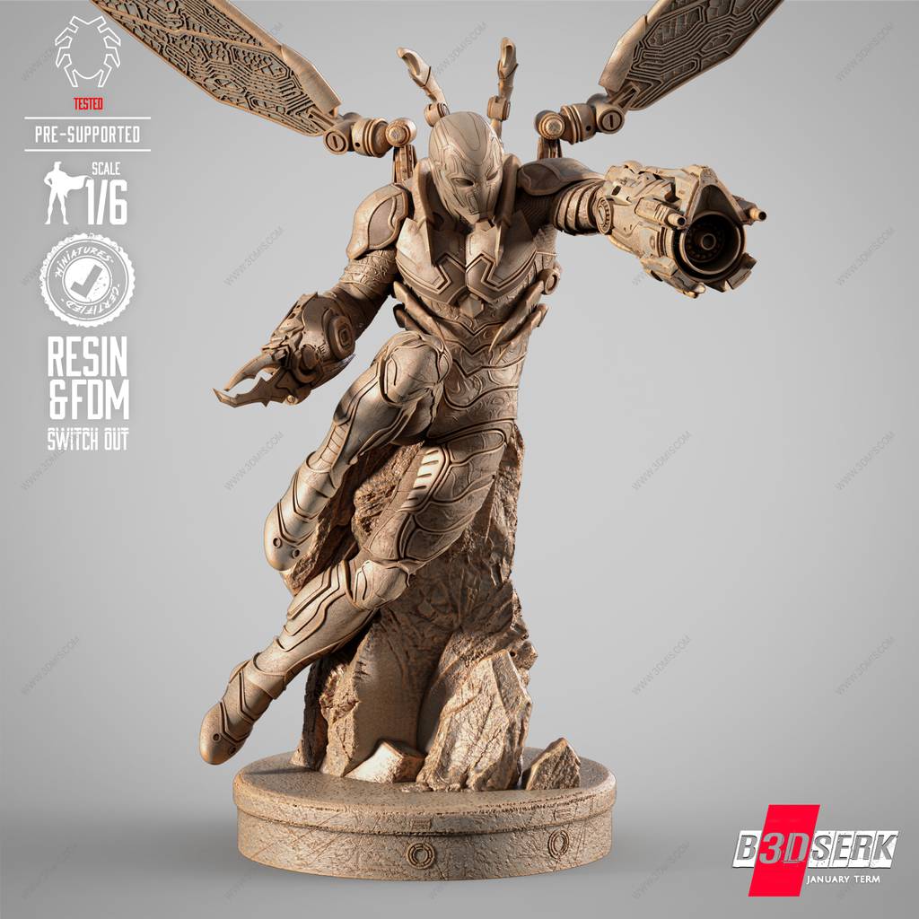 P站图纸印象馆 B3DSERK DC漫画 蓝甲虫 B3DSERK DC漫画 蓝甲虫