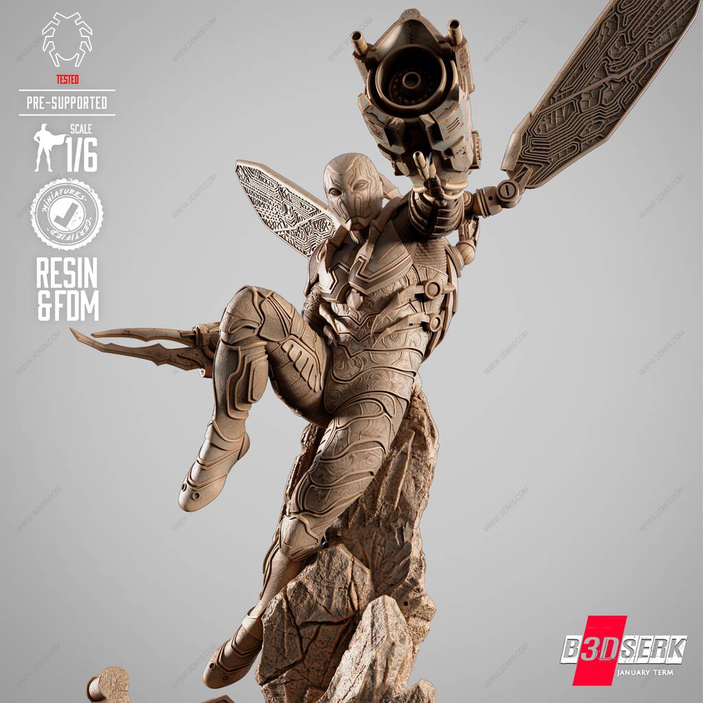 P站图纸印象馆 B3DSERK DC漫画 蓝甲虫 B3DSERK DC漫画 蓝甲虫