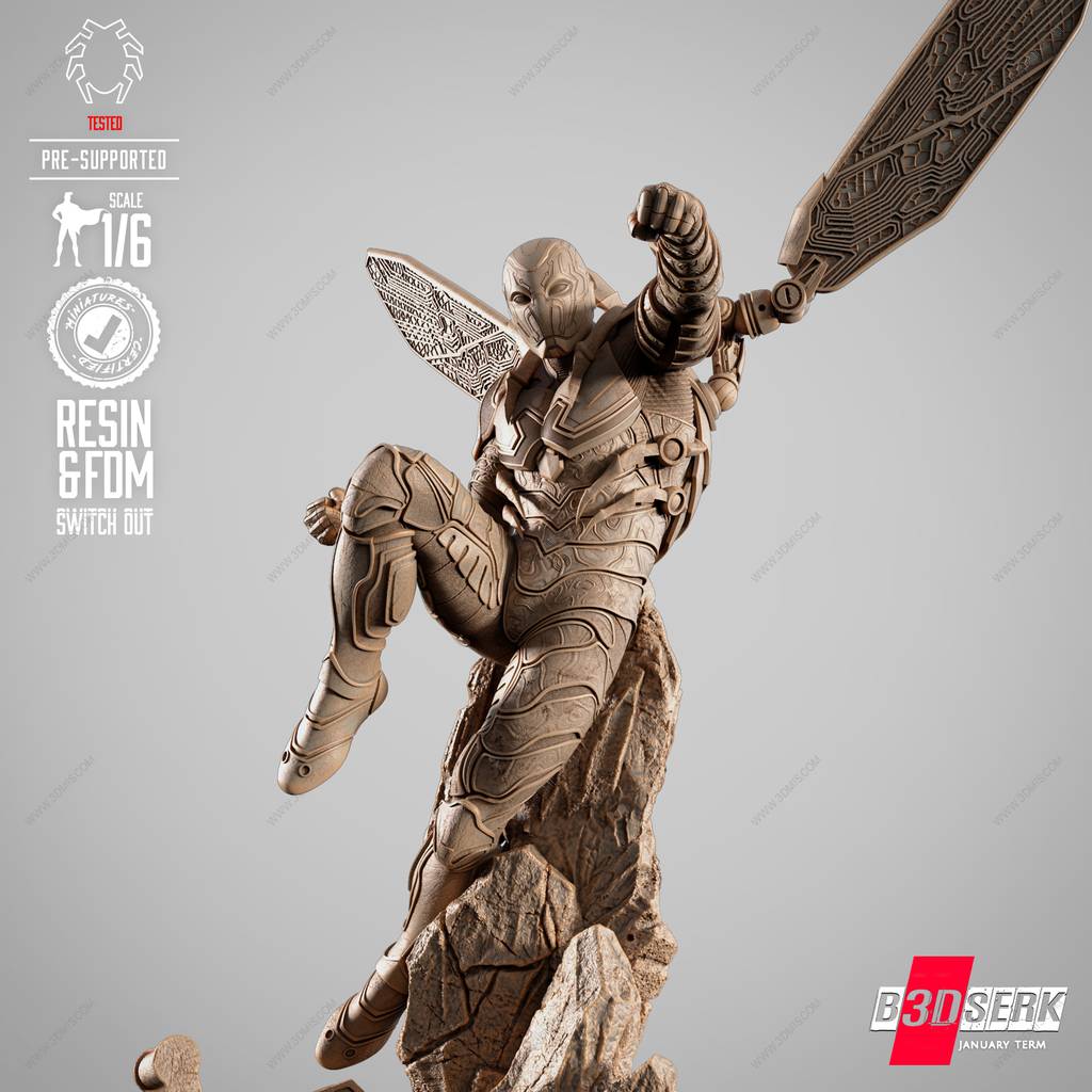 P站图纸印象馆 B3DSERK DC漫画 蓝甲虫 B3DSERK DC漫画 蓝甲虫