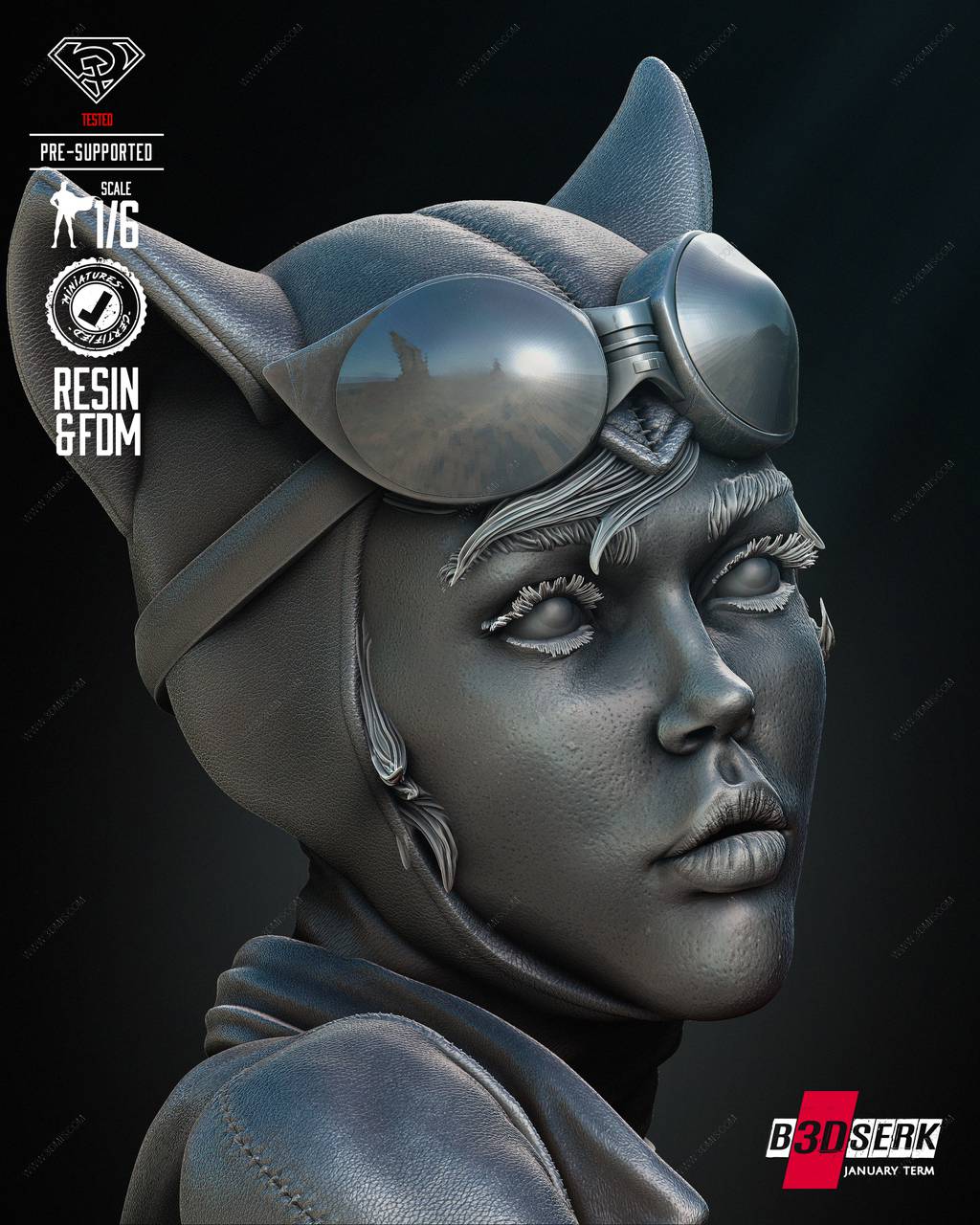 P站图纸印象馆 B3DSERK DC漫画 猫女和蝙蝠侠 B3DSERK DC漫画 猫女和蝙蝠侠