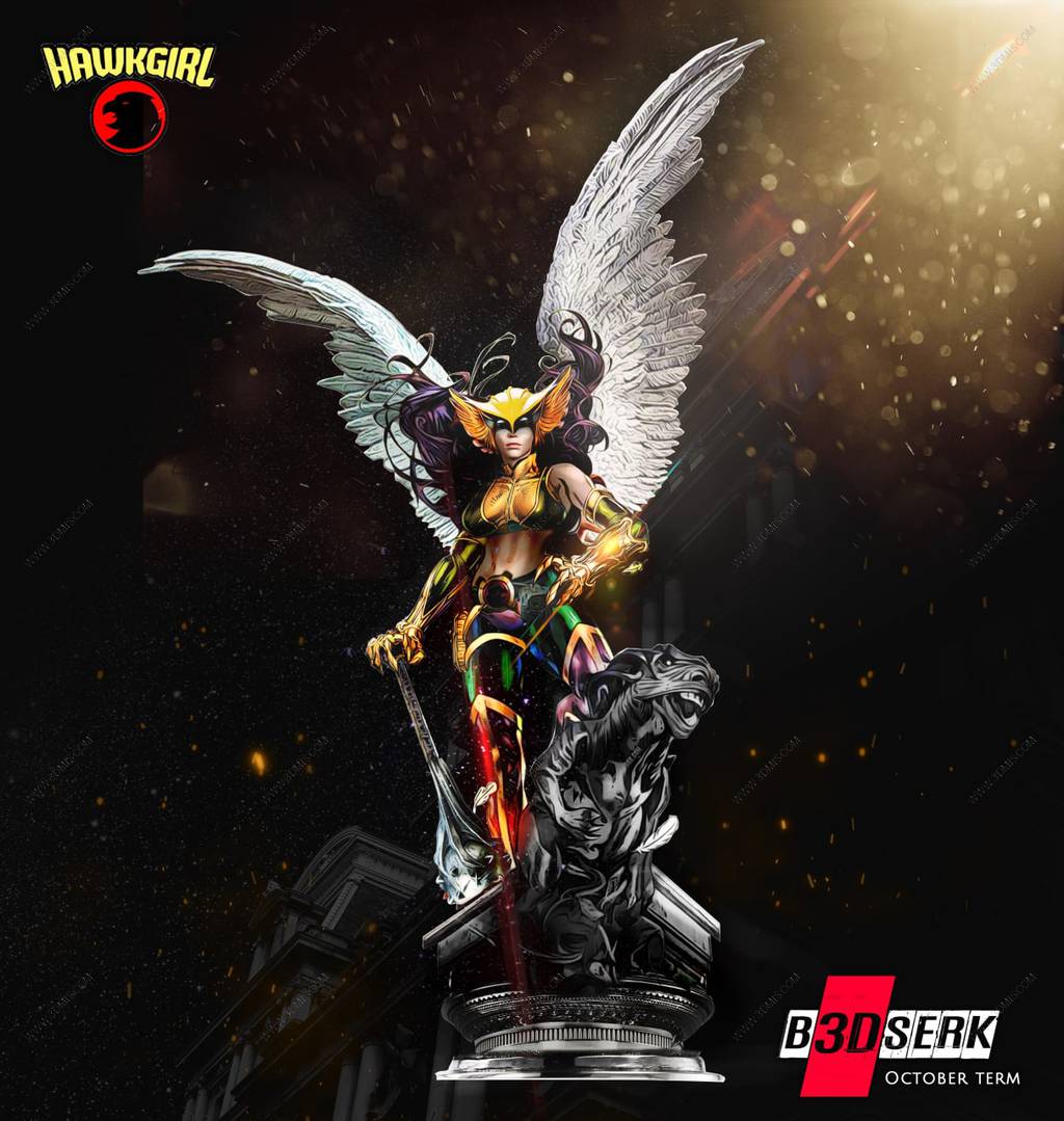 P站图纸印象馆 B3DSERK DC漫画 鹰女 B3DSERK DC漫画 鹰女