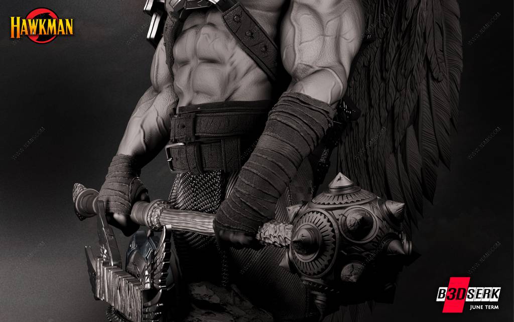 P站图纸印象馆 B3DSERK DC漫画 鹰侠 B3DSERK DC漫画 鹰侠