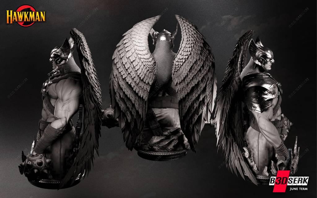 P站图纸印象馆 B3DSERK DC漫画 鹰侠 B3DSERK DC漫画 鹰侠