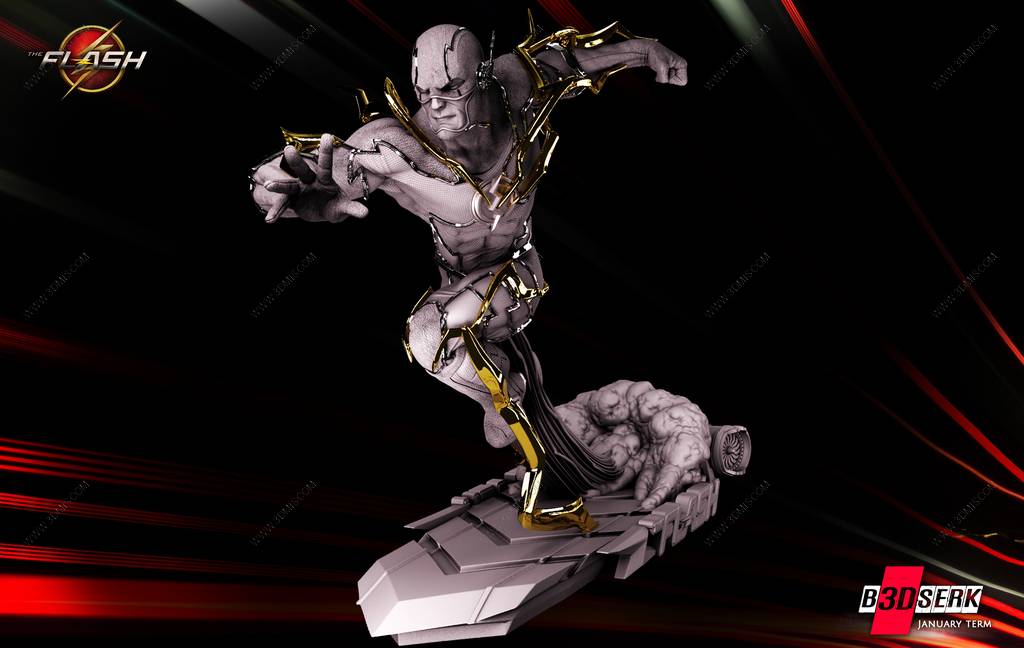 P站图纸印象馆 B3DSERK DC漫画 闪电侠 B3DSERK DC漫画 闪电侠