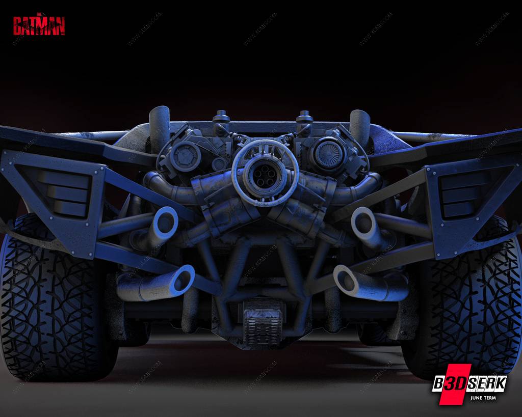 P站图纸印象馆 B3DSERK DC漫画 蝙蝠车 B3DSERK DC漫画 蝙蝠车